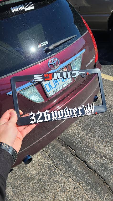 326 Power License Plate Frame